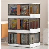 Stackable Foldable 3-Tier Storage Box