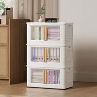 Stackable Foldable 3-Tier Storage Box