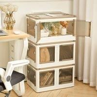 Stackable Foldable 3-Tier Storage Box