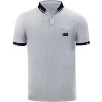 Turn Down Collar Short Sleeve Polo Shirt