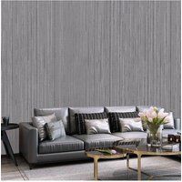 Living and Home Self-Adhesive PVC Wallpaper Roll in Dark Grey