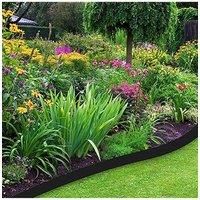 No-Dig L-Shaped Garden Edging with 30 Ground Pegs