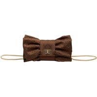 Bow Evening Clutch Bag with Sparkling Rhinestones