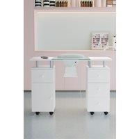 Professional Mobile Manicure Table with Built-in Dust Collector and Drawers