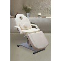 Adjustable Beige Massage Table for Tattoo, Spa