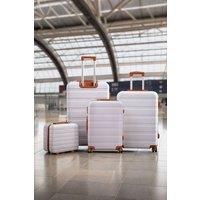 4PCS Color-Block Lockable Travel Suitcase Set
