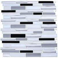 10Pcs Marble Pattern Self-Adhesive Wall Tile Stickers