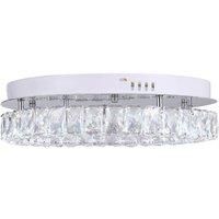 20W Round Crystal-Enhanced Ceiling Light Fixture