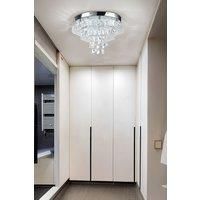 Double-layer Stainless Steel Crystal Ceiling Light