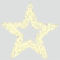 Star-Shaped Pre-Lit LED 50cm Decoration, Warm White 1440 LEDs, 5m Lead, Timer