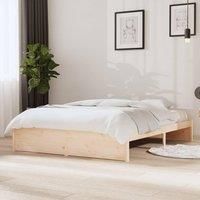 Bed Frame Solid Wood 140x200 cm