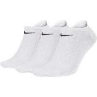 Nike men's sports no show socks, pack of 3, white / black, XL