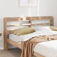 Headboard with Shelves 160 cm Solid Wood Pine