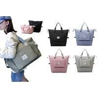 Large Capacity Versatile Folding Handbag In 4 Colours - Black