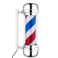 LED Barbers Pole, Inch Stripes Rotating Illuminating 28 Red White Blue