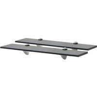 Floating Shelves 2 pcs Glass 50x10 cm 8 mm
