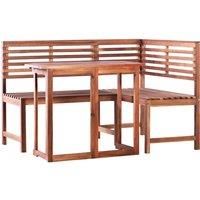 2 Piece Bistro Set Solid Acacia Wood