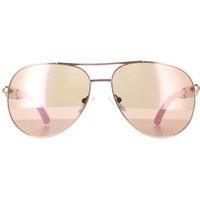 NEW Guess GU7295-28G Shiny Rose Gold Sunglasses