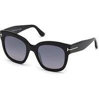 Tom Ford Unisex Adults’ FT0613 01C 52 Sunglasses, Black (Nero Lucido/Fumo Specchiato)