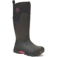 Muck Boots Women/'s Arctic Ice Tall Agat Rain Boot, Black Hot Pink, 8 UK