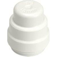 John Guest Speedfit 22 mm End Stop PSE4622WP Push fit fittings for plastic or copper pipe (Pack of 2)