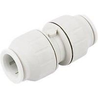 Equal Straight Connector, 22mm - White, By Jg Speedfit