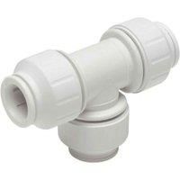 JG Speedfit White Push-fit Equal Pipe tee (Dia)15mm x 15mm x 15mm
