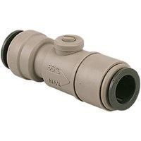 JOHN GUEST 15mm SERVICE VALVE SPEEDFIT PUSHFIT GREY PLASTIC - 15SV 15SVP