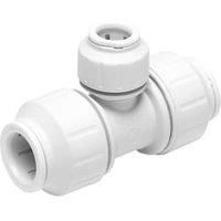 JG Speedfit White Push-fit Reducing Pipe tee (Dia)22mm x 22mm x 15mm