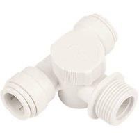 John Guest Speedfit Appliance Tee 15 X 15 X 3/4" BSP 15APT2P X 2 Packs .