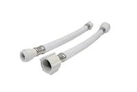 John Guest Speedfit PFLX15 15 mm x 1/2 inch BSP x 300 mm Length Speedfit x Plastic Union Nut Hand Tight White Flexi Hose (Bag of 2)