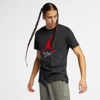 Nike Men JUMPMAN FLIGHT HBR TEE T-shirt - Black/Gym Red, X-Small