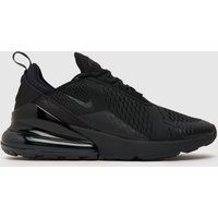 Nike Air Max 270 Mens Trainers Triple Black Size UK 9  With Box Worn Once