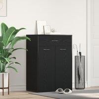 Shoe Cabinet - Black Oak, 60x35x84 cm, Made of Engineered Wood