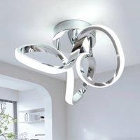 Garwarm 1 - Light 28cm Unique/Statement Geometric LED Flush Mount