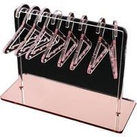 Acrylic Earrings Display Stand With Mini Hangers - 4 Colours - Rose Gold