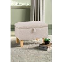 Upholstered Storage Ottoman Footstool