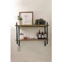 2 Tier Decor Floating Wall Shelf