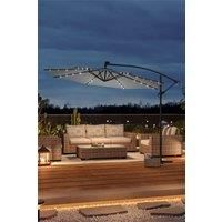 3m Cantilever Garden Parasol with LED Light