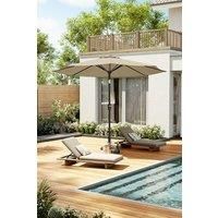 3m Aita Traditional Garden Parasol with LED Light NO BASE