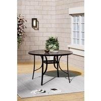 Round Metallic Garden Dining Table