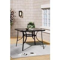 Square Metallic Garden Dining Table