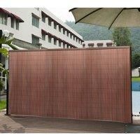 1.2*3M Brown PVC Privacy Decorative Fences