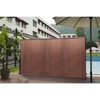 1.5*3M Brown PVC Privacy Decorative Fences