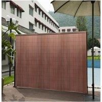 1.8*3M Brown PVC Privacy Decorative Fences