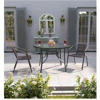 2-Person Round Bistro Dining Table Set