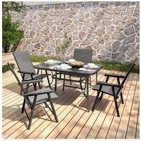 4-Seater Outdoor Garden Dining Table Set