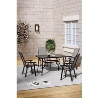 4-Seater Outdoor Garden Dining Table Set