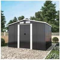 Large Metal Garden Tool Storage Shed