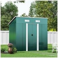 Compact Metal Storage Tool Shed for Garden Patio